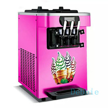 Коммерческая мягкая Мороженое машина сладкие конфеты конус Мороженое машина 18/ч Мороженое чайник 1600W 110 / 220V 1 шт. 2024 - купить недорого