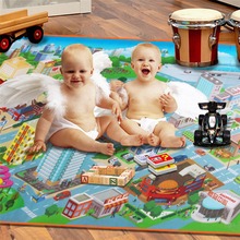 Crawling Mat Double Surface Baby Play Mat 120*90*0.4cm Baby Carpet Rug Developing Soft Gym Creeping PE Mat for Children Game Pad 2024 - buy cheap