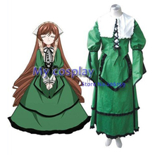 Ropa de Cosplay de Anime Roses Maiden, disfraz de fiesta de Jade Stern para mujer, para Halloween, envío gratis 2022 - compra barato