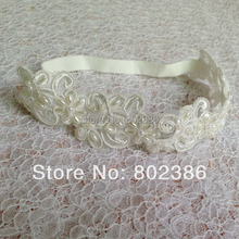 Free Shipping Lace NewBaby Headband Pearl Kids Hair Accessories 2024 - buy cheap