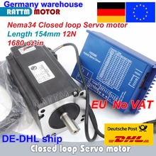 1 Set Nema34 Closed Loop 12N.m Servo motor Stepper Motor 6A 154mm & HSS86 Hybrid Step-servo Driver 8A CNC Controller Kit 2024 - buy cheap