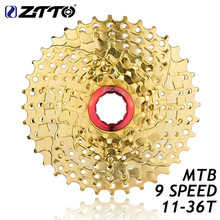 ZTTO-cassette de rueda libre para bicicleta de montaña, cassette dorado de velocidad 9s 27s, 11-36 t voor onderdelen M370 m430 M4000 M590 2024 - compra barato