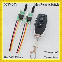 Lâmpada luz Lâmpada LED Micro Switch Controle Remoto DC6V-36V ultra pequeno Mini Receptor RF Transmitter7.4v 9 v 12 v 14 v 16 v 24 v 28 v 36 v