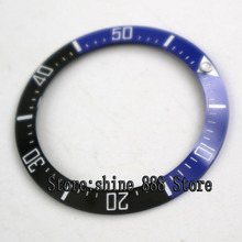 high-quality 39.7mm blue & black ceramic bezel insert for 44mm sea mens watch 2024 - buy cheap