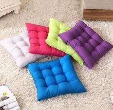 Cojín de algodón para suelo grande, almohada cuadrada Multicolor, 40x40cm, almohadilla para silla, sofá decorativo 2024 - compra barato