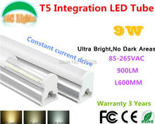 9W Ultra Bright No Dark Areas T5 Integration LED Tube CE RoHS Shopping plaza lights Supermarkets energy-saving lamps 10PCs a Lot 2024 - buy cheap