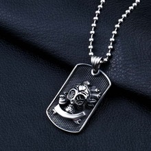 Beier Wholesale Cute Pirate Skull Pendant Necklace For Girl Boy Stainless Steel No Fade Punk Jewelry WP8-036 2024 - buy cheap