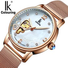 Reloj mecánico con diseño de trébol de diamante para mujer, accesorio de moda, relojes femeninos 2024 - compra barato