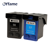 Oyframe-cartucho de tinta de reposição 56 57 para impressora jato de tinta hp 56xl 57xl deskjet 5145, 5150, 5151, 5551, 57xl 2024 - compre barato