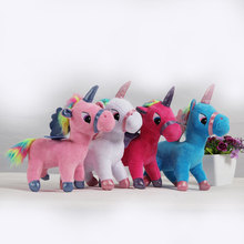 Unicórnio de brinquedo de pelúcia, 20cm, boneco de animal, unicórnio, donkey, cavalo, brinquedos de pelúcia para crianças, presente para crianças 2024 - compre barato