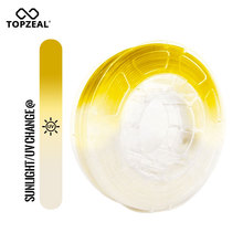 TOPZEAL Impresora 3D PLA filamento luz cambio de Color, 1,75mm 1 KG blanco a amarillo, precisión Dimensional +/-0,05mm 2024 - compra barato