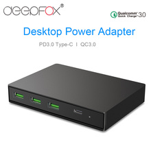 DeepFox 3-Port USB 3.0 Quick Charge Fast Charger PD3.0 Type-C&QC3.0 Laptop Adapter For Macbook Huawei MateBook 2024 - buy cheap