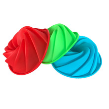 Molde de silicone espiral de chiffon de 9 '', para cozinha, assar, manteiga, bolo, forma 2024 - compre barato