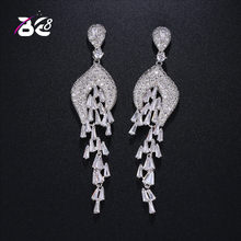 Be 8 Hot Sale New Fashion Crystal Long Drop Dangle Earrings Vintage Wedding Jewelry for Women Birthday Gift E437 2024 - buy cheap