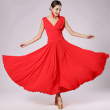 2017 New Ballroom Dance Dress 3colors Black Red White Waltz Skirts Free Shipping Ballroom Dancing Saia Social 2024 - buy cheap
