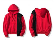 Moletom masculino de manga longa, homem vermelho, casual, hip hop, roupa de lã, com capuz 2024 - compre barato