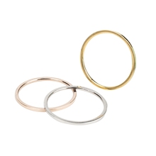 Простые гладкие обручальные кольца с антиаллергенным покрытием из титановой стали в форме розы, бижутерия для мужчин и женщин, подарок 2024 - купить недорого