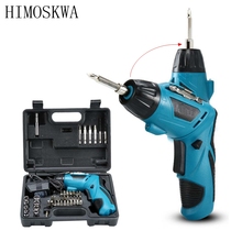 Himoskwa-furadeira elétrica, 4.8v, multifuncional, micro elétrica, chave de fenda, íon de lítio, recarregável, doméstica 2024 - compre barato