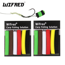 Wifreo 12 шт/2 сумки 8 мм 5 мм для ловли карпа всплывающие вспенивающие пенопластовые палочки для завивки волос плавающая приманка для ловли карпа красный зеленый желтый 2024 - купить недорого