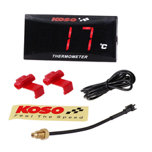 Motorcycle Digital Water Thermometer Gauge Waterproof Koso Water Temperature Meter & Voltmeter RPM LED Display for Yamaha Nmax 2024 - buy cheap