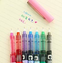 7Pcs/Set Colored Gel Pen with Transparent Barrel Fashion 0.5mm 0.38mm Nib School Pen Kawaii Stationery Office School Supplies 2024 - buy cheap