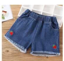 New Baby Teenager Shorts Summer Denim Shorts For Girls White Pink Teens Girl Short Jeans 3 -15 Years Old Kids 2024 - buy cheap