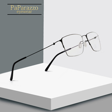 Titanium Glasses Frame Men Semi Rimless Prescription Eyeglasses Women Myopia Optical Frames Ultralight Korean NO Screw Eyewear 2024 - buy cheap