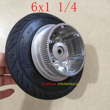 Super 150MM Wheel Aluminium Hub 6x1 1/4 tyre wheel Inner Tube Electric Scooter 6 Inch Pneumatic Tire Electric scooter belt size 2024 - buy cheap