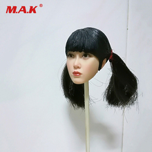 1/6 Republic of China Beautiful Female Head Sculpt Bangs Sister Girls Head Carved PVC Head Model for 12'' PH Action Figure 2024 - buy cheap