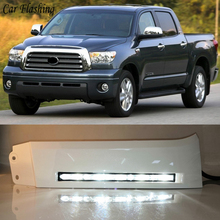 1 Pair Car Front Bumper Lights 12V LED Daytime Running Lights DRL fog lamp For Toyota Tundra 2007-2013 and Sequoia 2008-ON 2024 - buy cheap