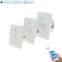 Interruptor táctil zigbee interruptor de luz inteligente Panel interruptor de pared 1/2/3 Gang wifi Switch trabajo estándar de la UE con Alexa Google Home 2024 - compra barato