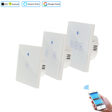 Interruptor de toque zigbee interruptor de luz inteligente interruptor de parede do painel 1/2/3 gang wifi interruptor padrão da ue trabalho com alexa google casa 2024 - compre barato