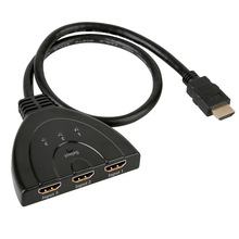 GREATLINK Mini 3 порта HDMI Кабель-адаптер 1.4b 4K * 2K 1080P Коммутатор HDMI переключатель 3 в 1 выход порт концентратор для HDTV Xbox PS3 PS4 2024 - купить недорого