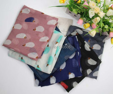 Hedgehog Print Scarf Wrap Shawl Women's Accessories Scarves 100pcs/lot Free Shipping 2024 - buy cheap