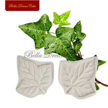 2Pcs/set Grape Leaf Veiner Silicone Mold  DIY 3D Soap GumPaste Mold Fondant Sugarcraft Mould Set Cake Decorating Tool Bakeware 2024 - buy cheap