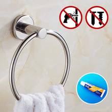 Free Shipping Bathroom Towel Hold Bathroom Accessories/Stainless steel ring wall mount towel ring bathroom 2024 - buy cheap