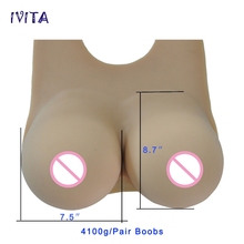 IVITA-pechos falsos de silicona para travestis, formas de pecho postizo Artificial para travestis, transgénero, 4100g 2024 - compra barato