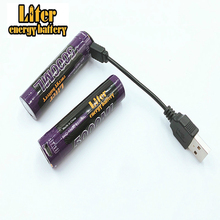 2PCS 5000ML USB 18650 3500mAh 3.7V Li-ion Rechargebale battery USB  Li-ion battery + USB wire 2024 - buy cheap