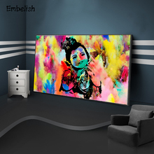 Embelish 1 Pieces Colorful Baby Krishna Buddha Large Wall Art Pictures For Living Room HD Canvas Paintings Bedroom Artworks 2024 - buy cheap