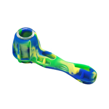 Cachimbo de silicone e vidro, fda, 105mm, com tigela de vidro, tabaco, cachimbo, erva seca, mão, colher, tubo portátil 2024 - compre barato