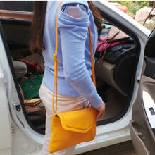New Fashion Women's Envelope Bag Leather Messenger bags Handbag Shoulder Crossbody Bags Purses satchels Bolsas yellow 2024 - buy cheap