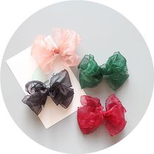 Wholesale Boutique 20pcs Fashion Cute Gauze Bow Hairpins Solid Color Bowknot Hair Clips Princess Headwear Hair Accessories 2024 - buy cheap