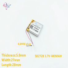 Bateria recarregável de li-polímero, para relógios inteligentes q50 g700s k92 g36 y3, mp3, 582728 v 602525 mah, 2 peças 2024 - compre barato