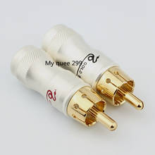10pcs/lot DIY gold snake RCA Plug HIFI Goldplated Audio Cable RCA Male Audio Video Connector Gold Adapter For Cable 2024 - buy cheap