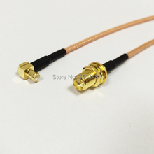 New  RP-SMA  Female  Jack  Switch MCX  Male  Plug  Right  Angle Convertor RG316 Cable 15CM 6" for wireless antenna 2024 - buy cheap
