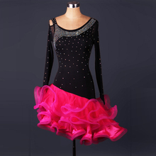 latin dress adult girls women dancing clothes Dancewear rumba dress latina salsa dress latin jive dance costumes L017 2024 - buy cheap