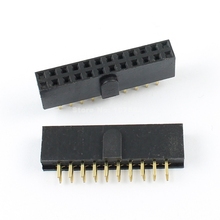 20pcs 2.54mm 0.1" Pitch 2x10 Pin 20 Pin Female Pin Header Strip Polarizing Key 2024 - buy cheap