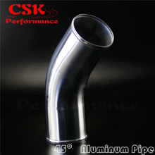 45 Degree 89mm 3.5" inch Aluminum Intercooler Intake Pipe Piping Tube hose 2024 - buy cheap