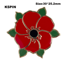 Insignia de Soldier Poppy Flower para solapa, Pin para ropa en parches, Rozety Papierowe Icon, mochila XY0118 2024 - compra barato