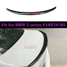 For BMW M4 Style F10 Spoiler 2010 - 2016 5 Series Sedan F10 Carbon Spoiler F10 M5 Rear Trunk Wings Spoiler 2024 - buy cheap